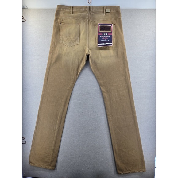 Wrangler 1MW Eddy Selvedge Jeans Mens Fits 35x36